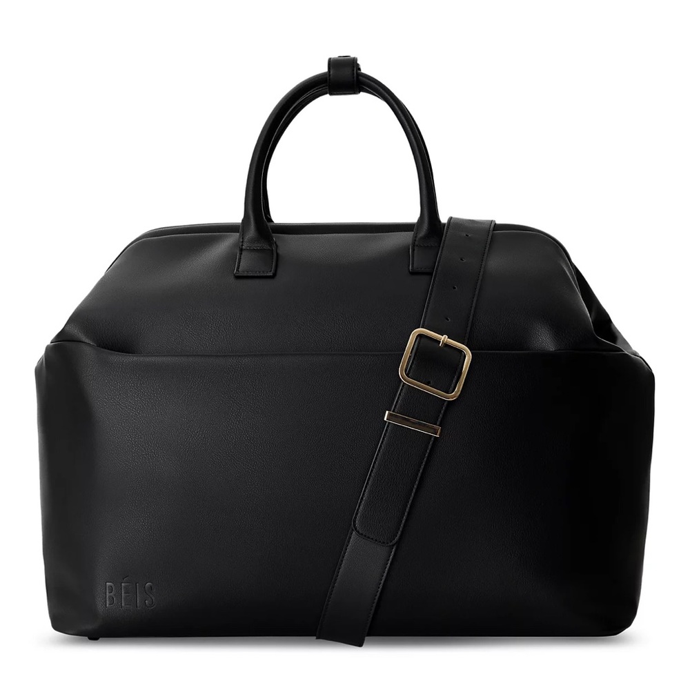 BEIS THE ESSENTIAL WEEKENDER BAG IN BLACK - SOLD OUT